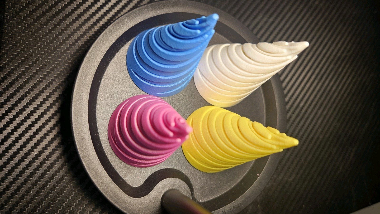 Fun cone fidget toy for kids and adults – All four multicolor
