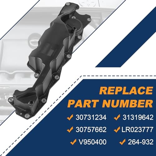 Engine Valve Cover with Gasket 31319642 Replacement For Volvo S80 XC60 V70 XC70