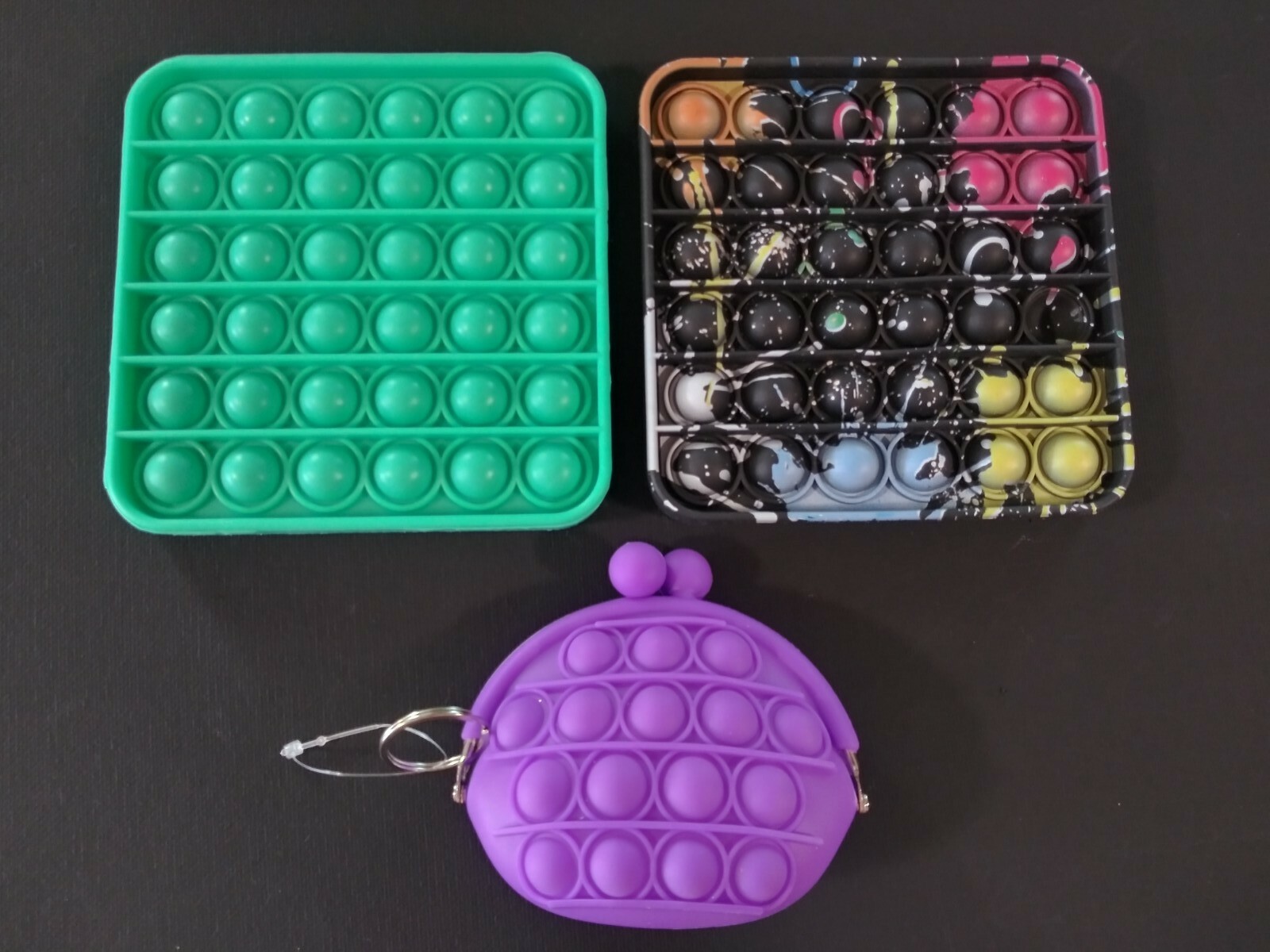 (3) Push Pop Bubble It Silicone Sensory Fidget Toy Autism Stress Relief Game