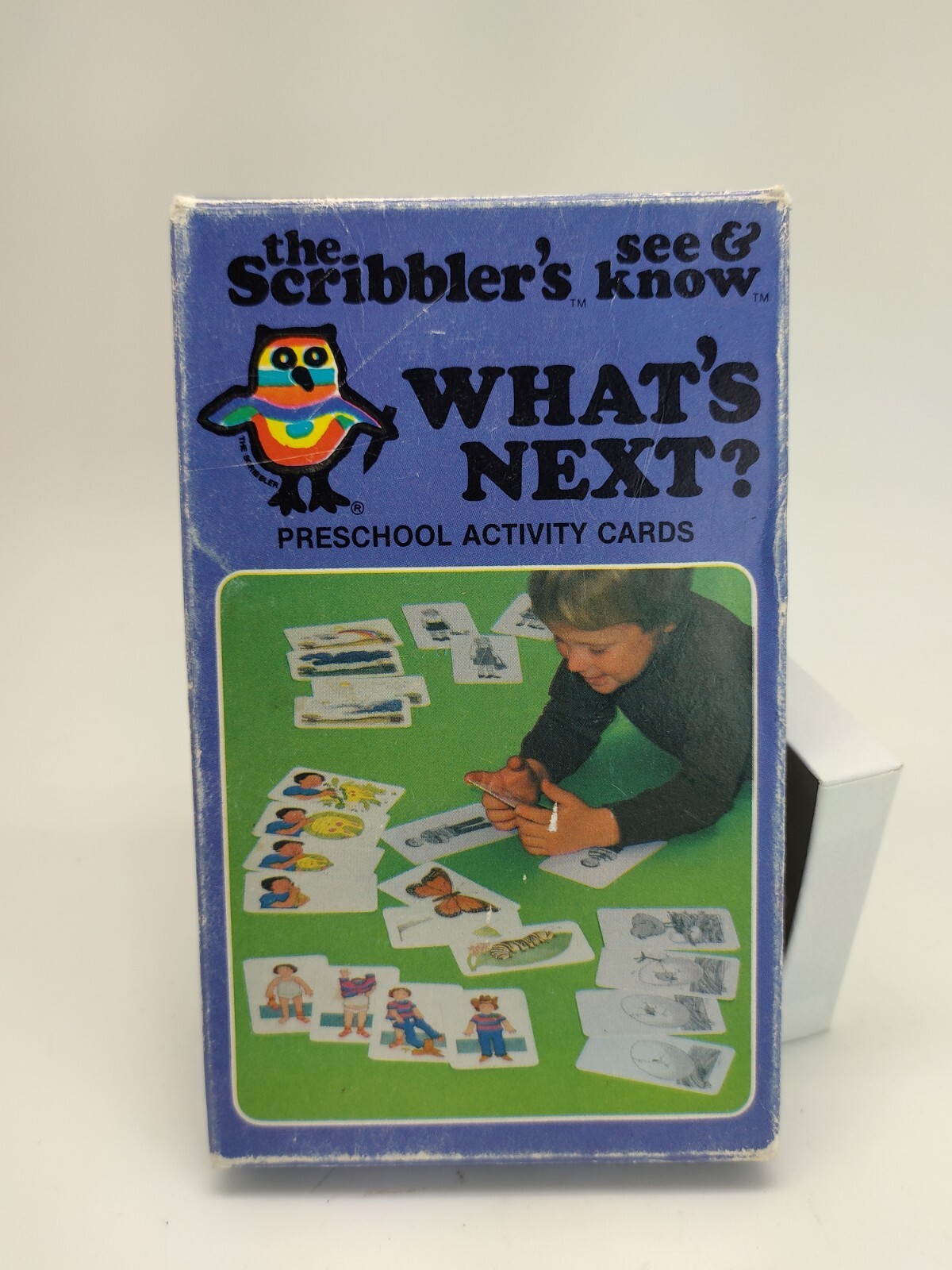 Vintage The Scribbler’s What’s Next? Preschool Activity Cards See & Know