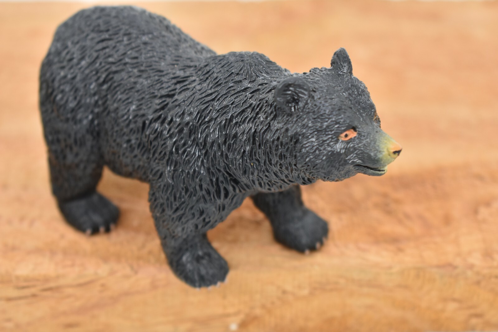 Black Bear, Very Nice Plastic Replica Toy Model 4.5″L x 2.3″H – OK08-B613