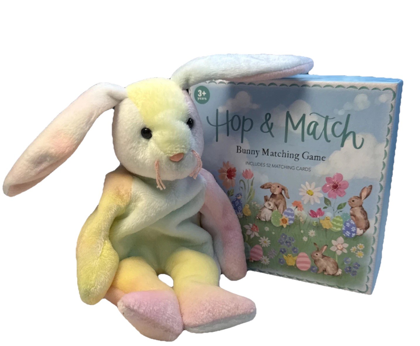 Children Hop & Match Bunny Matching Game 52 Cards Beanie Baby Bunny