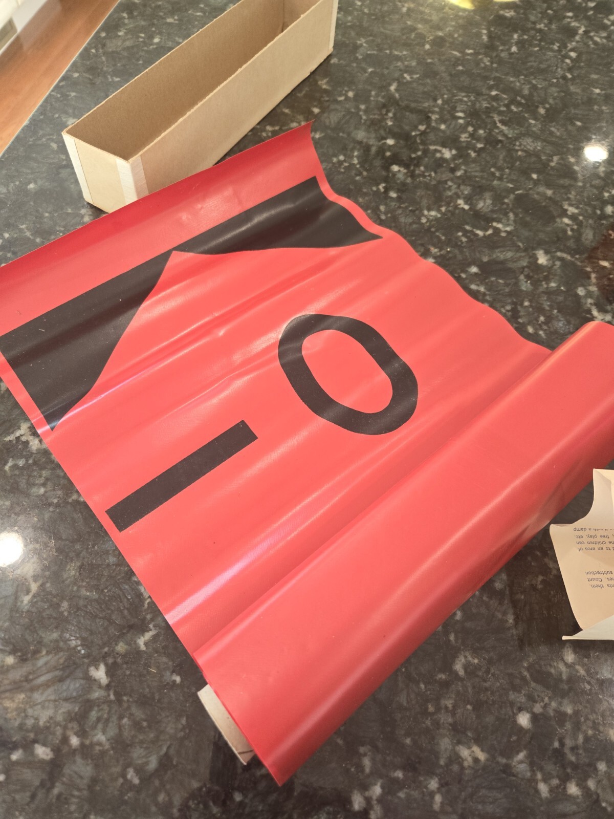 Vintage Judy Walk Red Vinyl Number Line 20 FT Original Box No 118 WInstructions