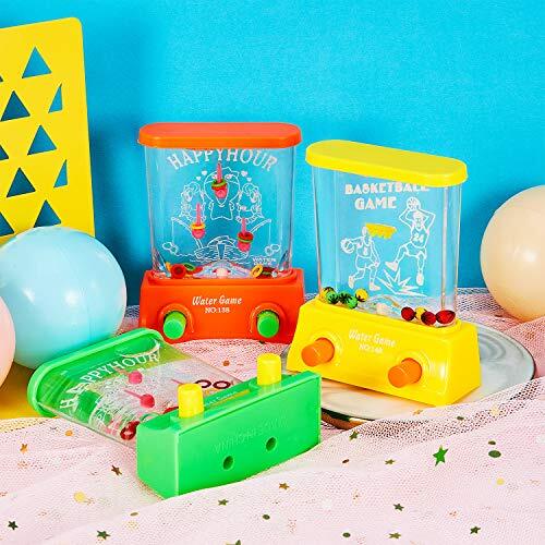 Water Handheld Game Mini Water Basketball Ring Toss Aqua Arcade Toy 4 Pcs New
