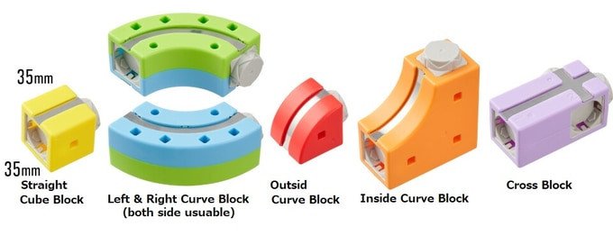 Sun Smile Rail Cube Deluxe Set Educational Construction Toy New Factory Sealed