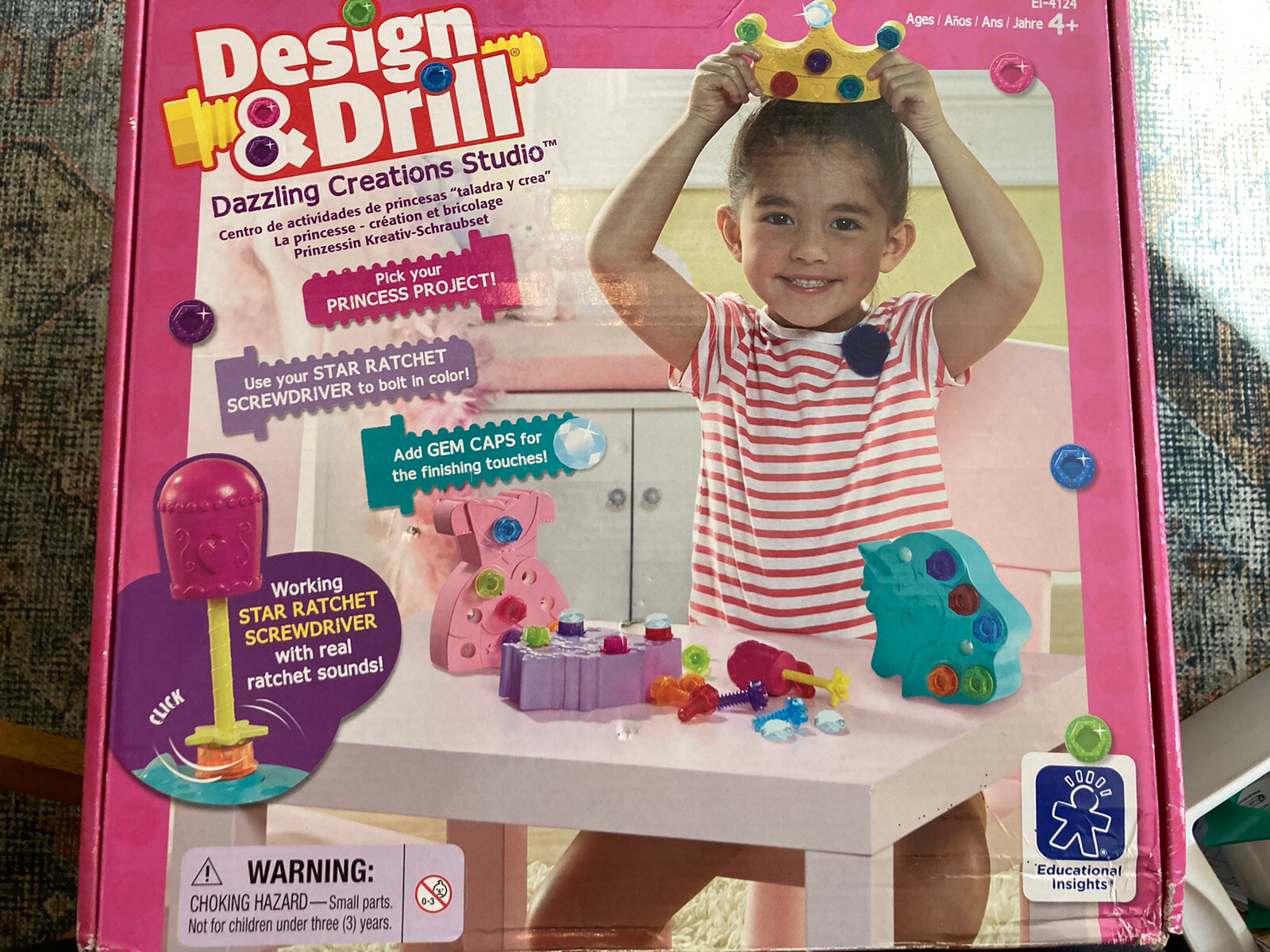 Educational Insights Design & Drill Dazzling Creations Studio Princess Unicorn