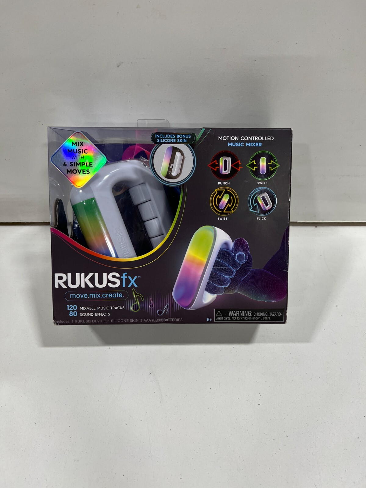RUKUSfx Motion Controlled Music Mixer 120 Tracks 80 Sound Effects Just Play