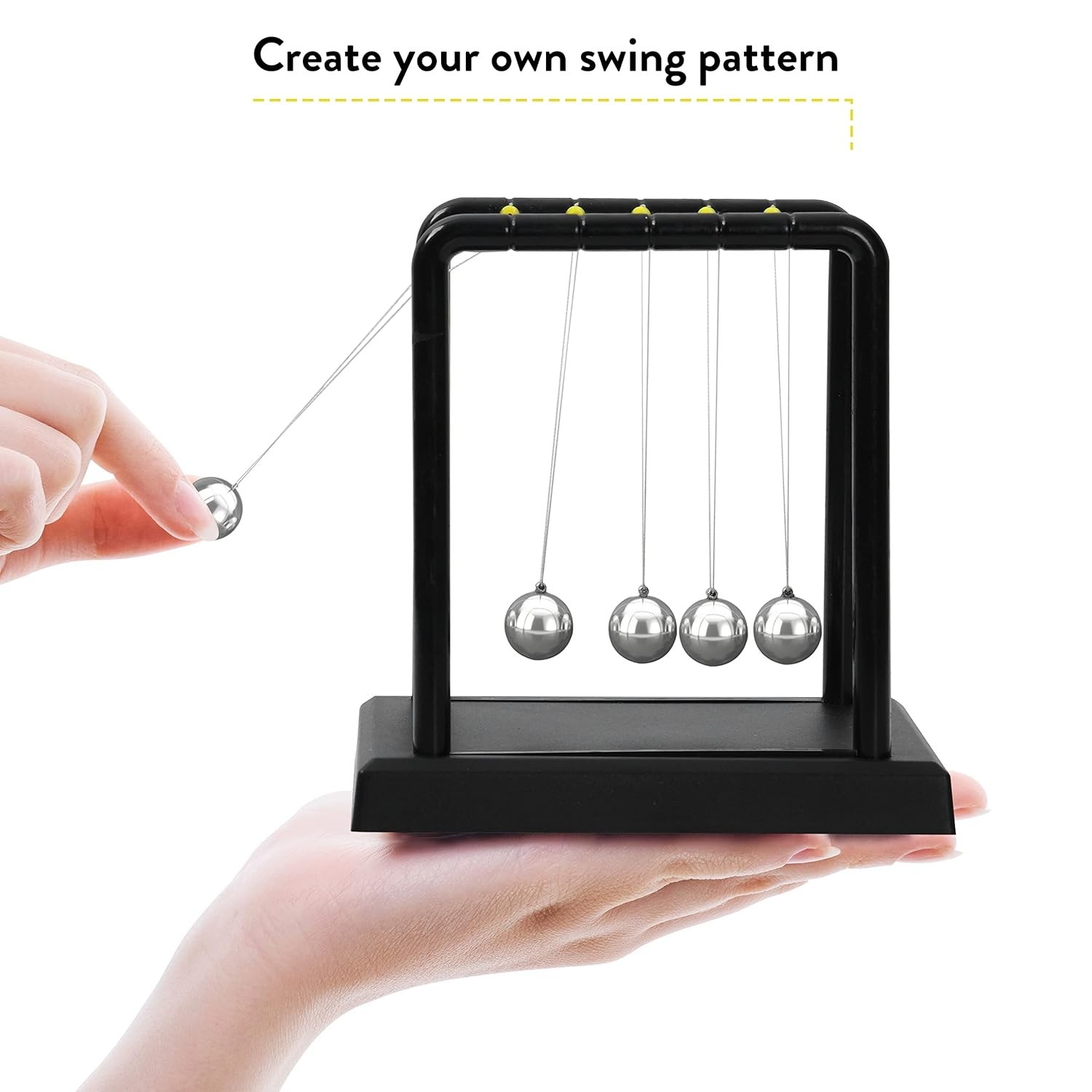 “Newton Cradle Pendulum – Metal Perpetual Motion Toy & Swing Balance Collision”