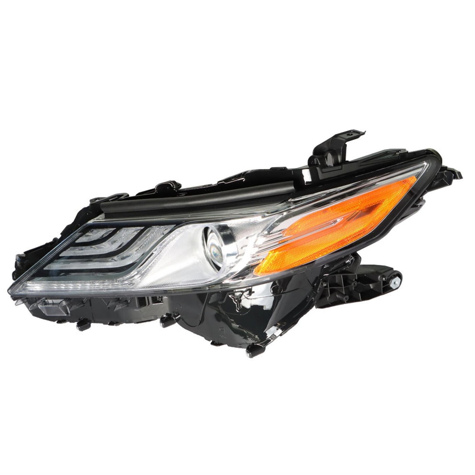 Headlight Black Housing Assembly Clear Lens Headlights Left Side Replacement …