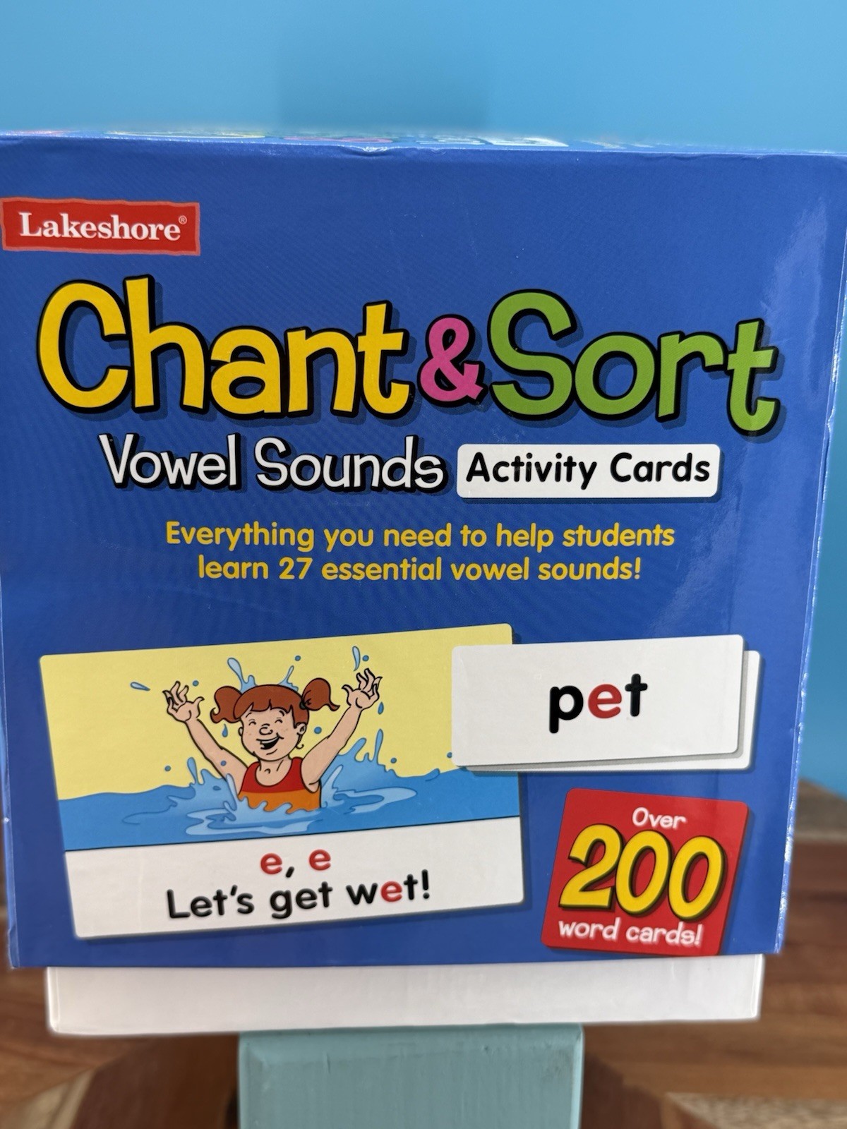 Lakeshore Chant & Sort Vowel Sounds Activity Cards TT317 Complete Teacher Set