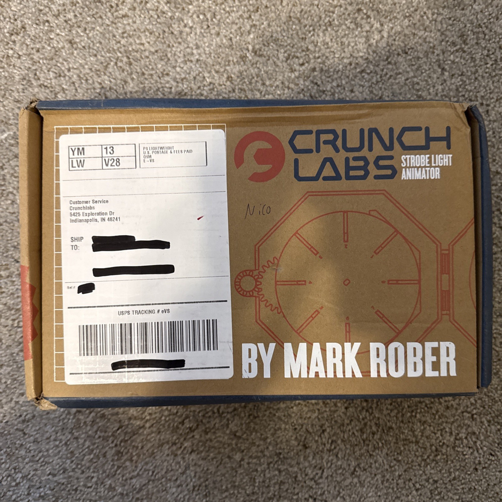 Crunch Labs Build Box Mark Rober Strobe Light Animator Car (BUILT – TAKEN APART)