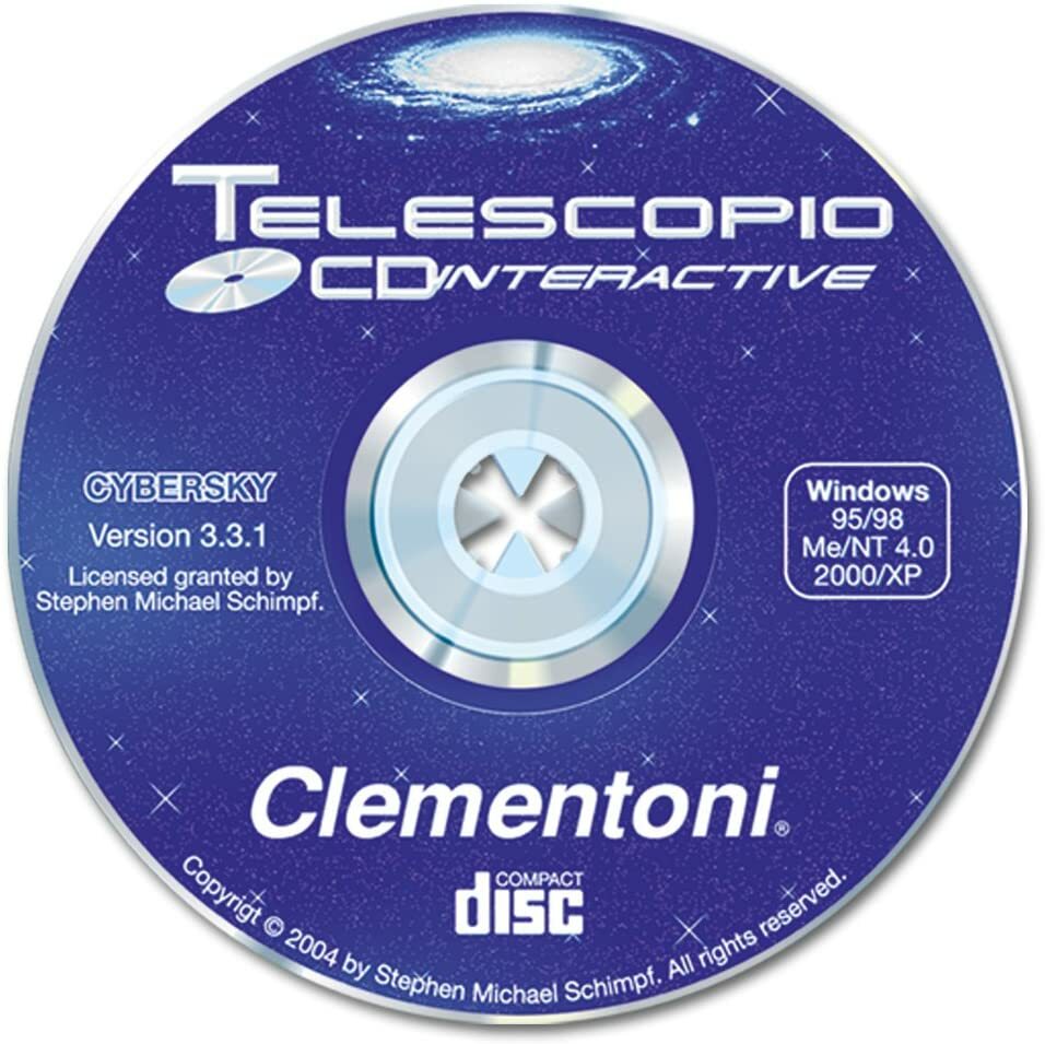 TELESCOPIO CLEMENTONI-Ottiche Intercambiabili- 60 Ingrandimenti- CD Interactive