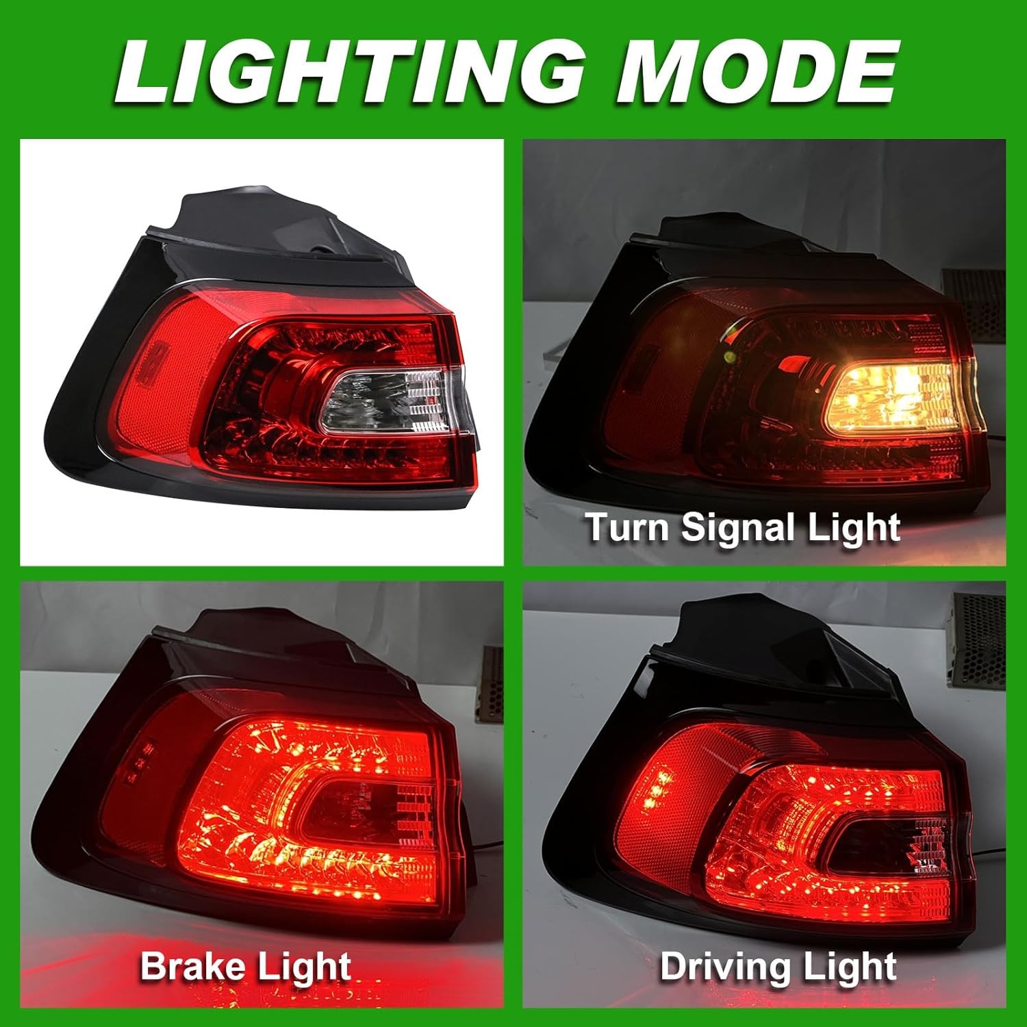 2014-2018 Jeep Cherokee Rear Tail Light Assembly Outer Compatible Compatible