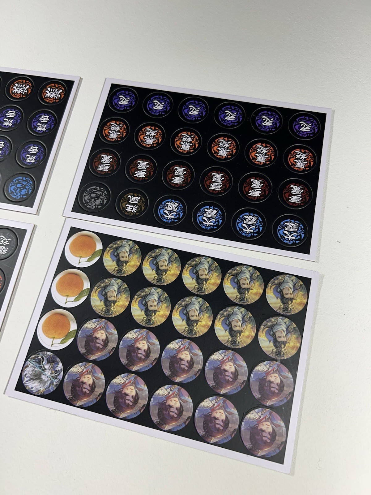 (Punchboard Tokens Only) Official War of The Three Kings San Guo Sha Board Game