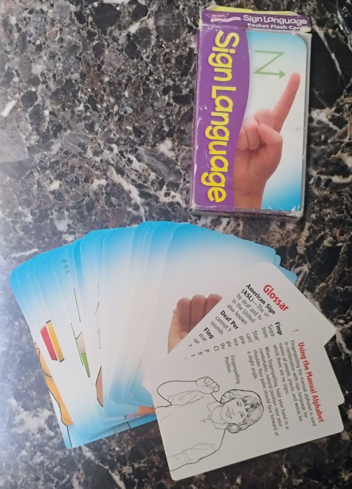 Sign Language Pocket Flash Cards