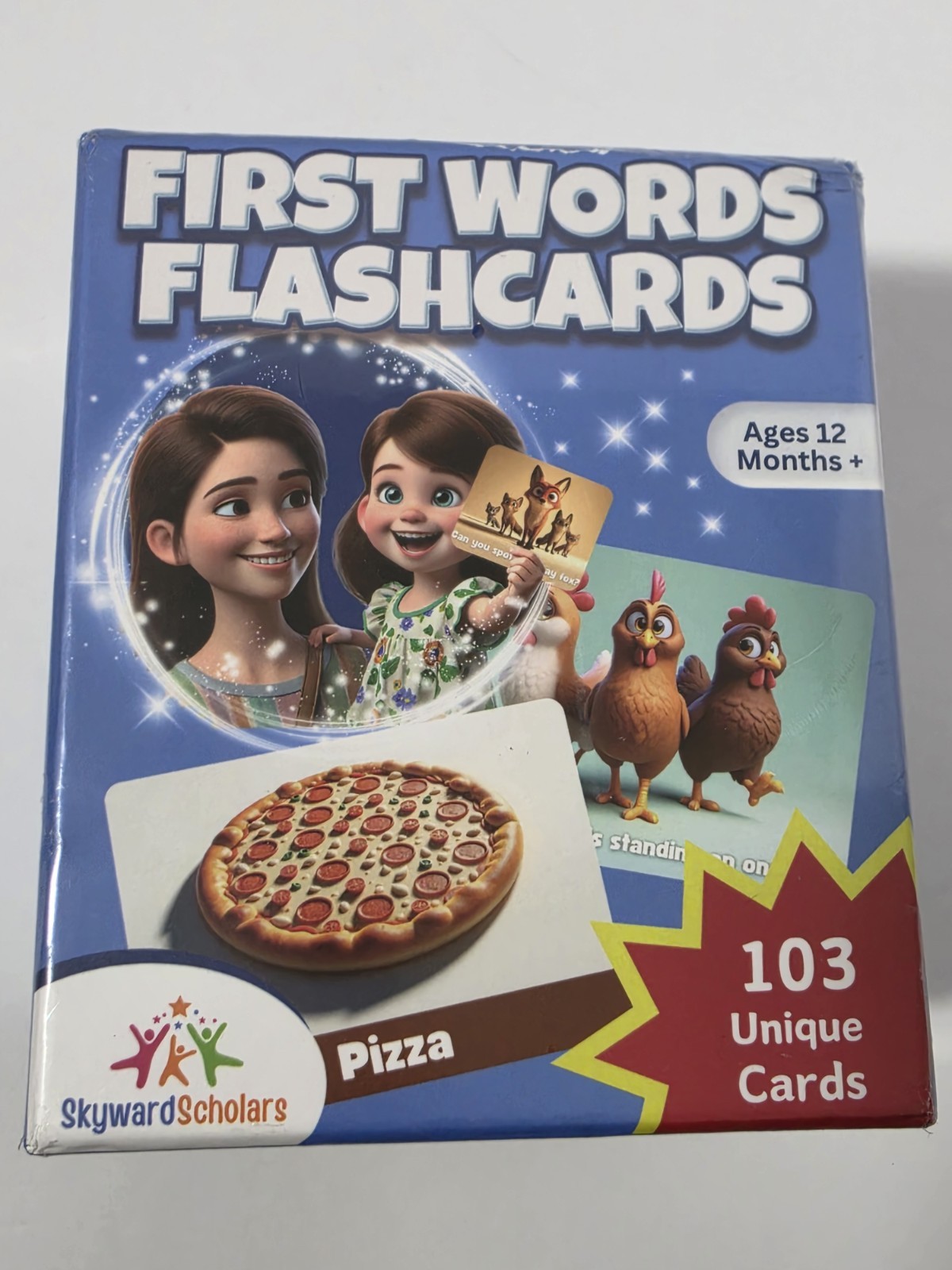 First Words Flashcards for Toddlers 1-3 Skyward Scholars