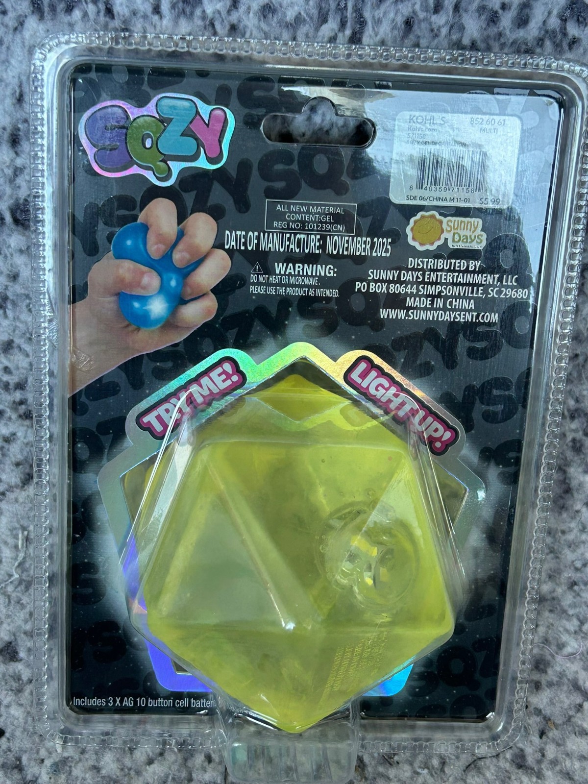 NEW! Sunny Days | SQZY-EXTREME SQUEEEZY-RARE VIRAL | LIGHT UP YELLOW-SHIPS FAST