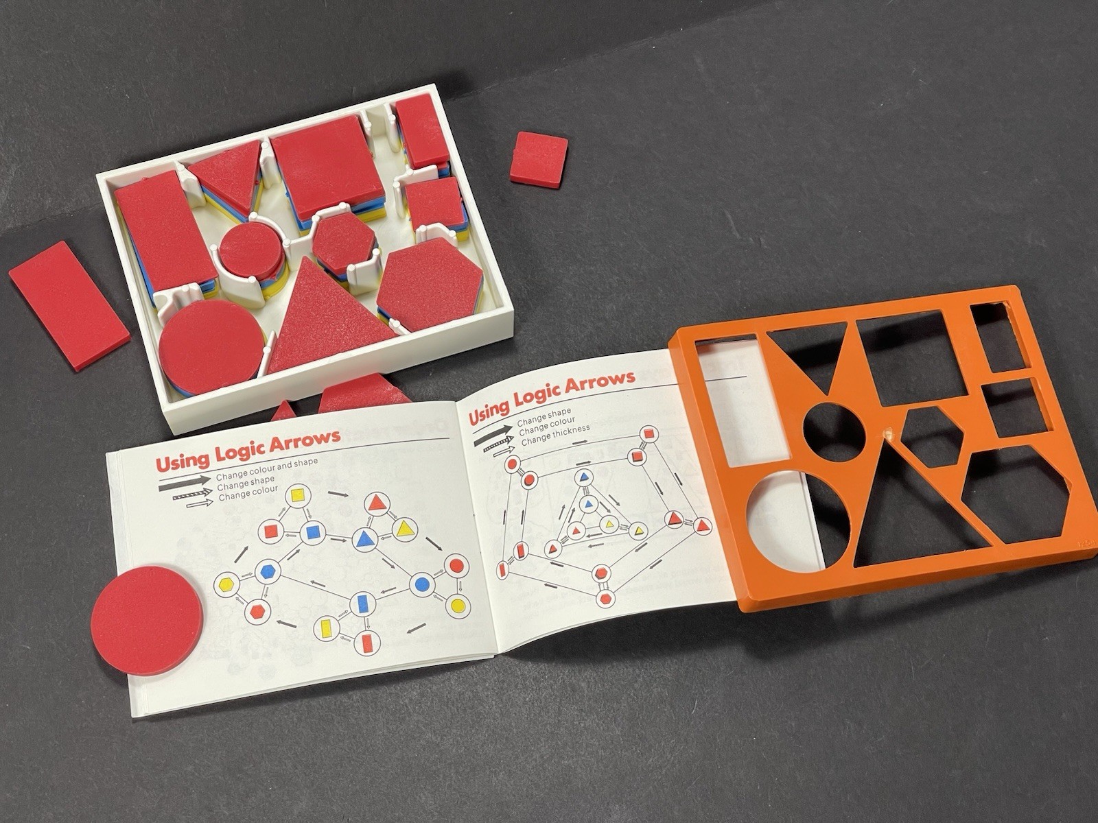 EARNING BY LOGIC Invicta Education Sorting Pattern Blocks Tray Shapes Complete