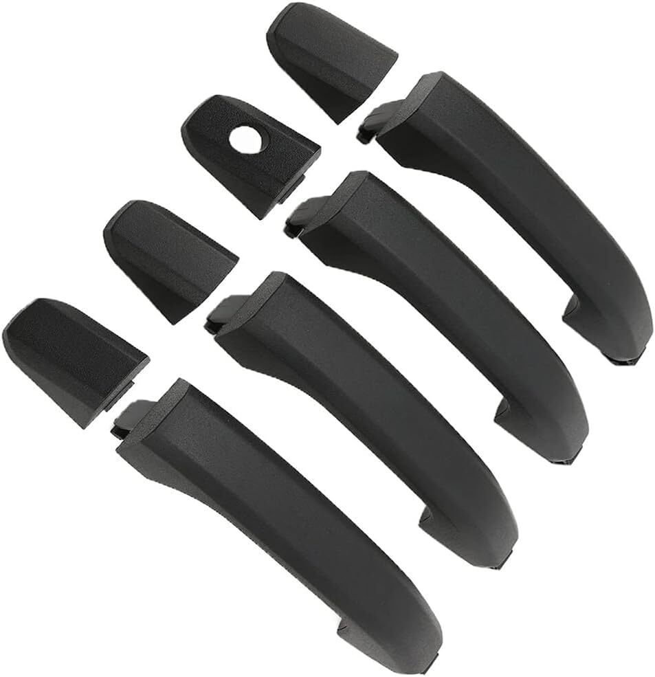 Exterior Door Handle Textured Black Compatible with 2014-2019 Silverado Sierra