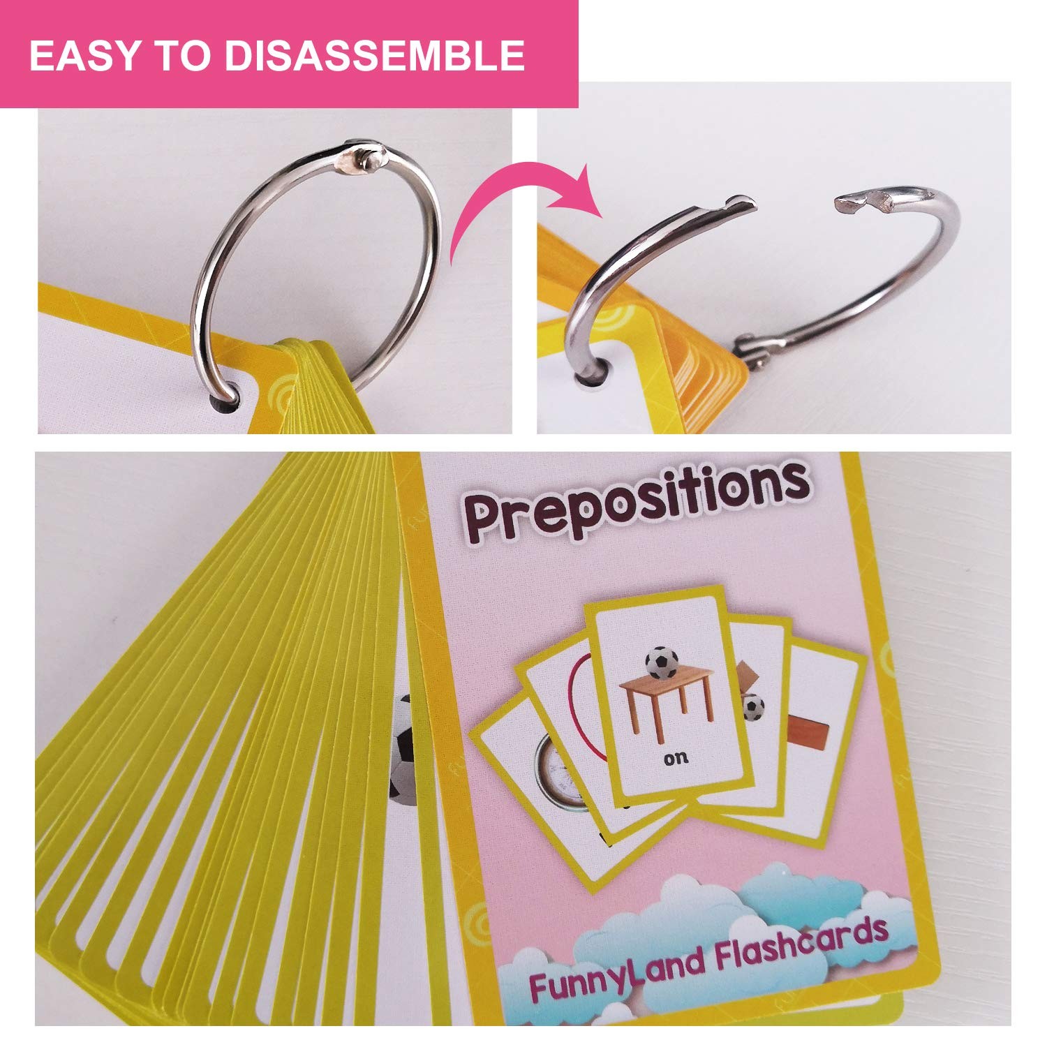 Richardy Toyssports/Instrument/Classroom/Prepositions Flash Cards English Kids