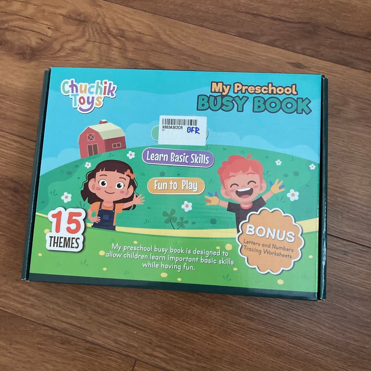 Preschool Busy Book for Toddlers 1-3-4 with 8 Colorful Markers – 30 Page Montess