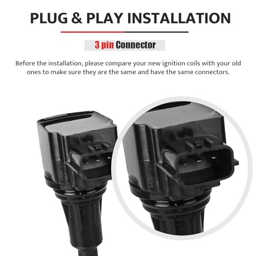 Ignition Coil Pack compatible with V6 3.5L 3.5 2009-2020 Nissan Maxima Murano