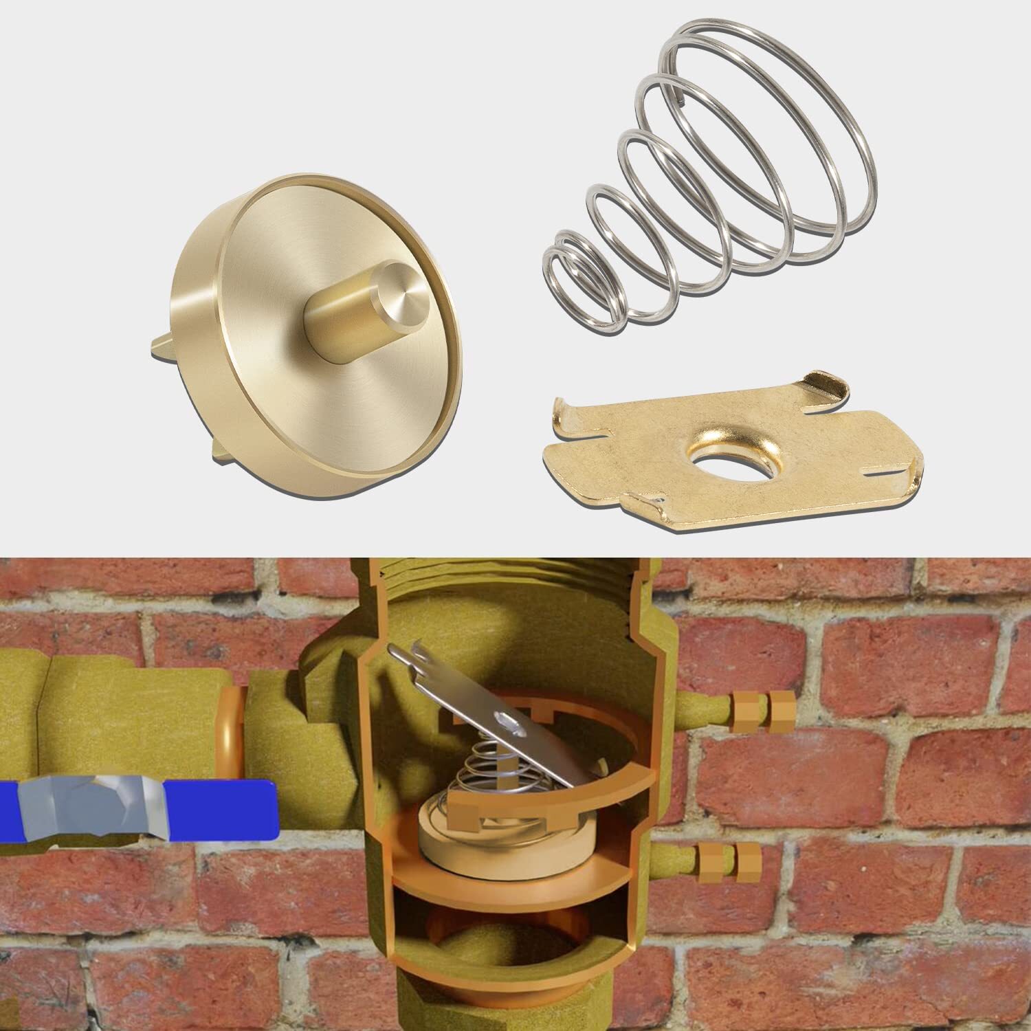 905-051 765 Check Valve Assembly Repair Kit Fit for Febco Model 1/2″ & 3/4″ B…