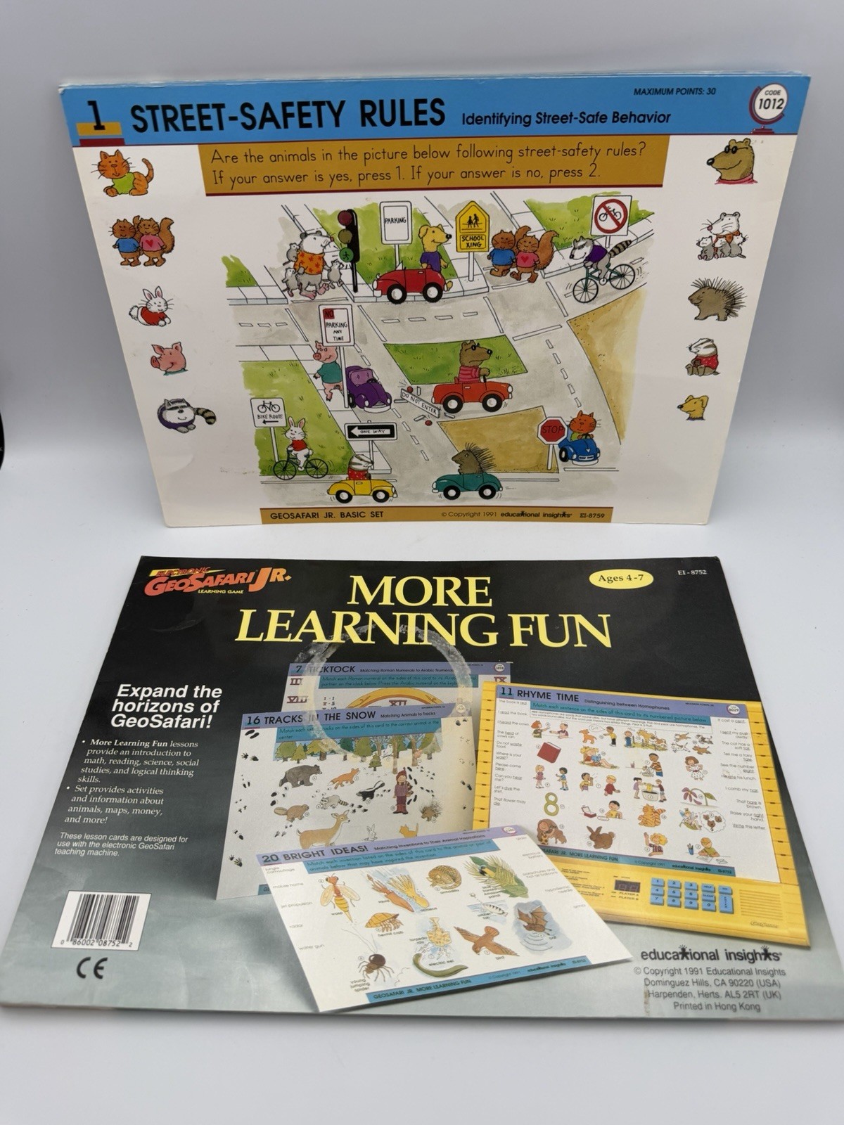 GeoSafari Jr Card Sets EI-8759 EI-8752 Basic Set More Learning Fun Complete