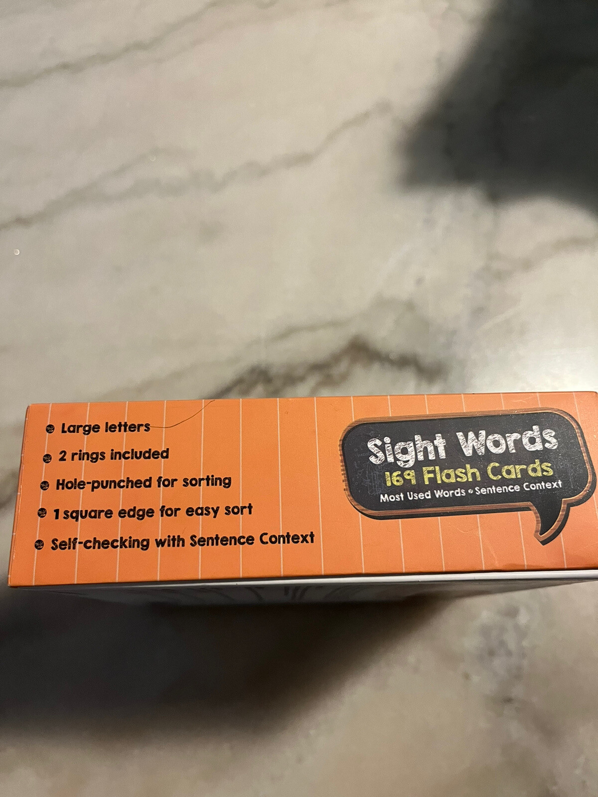 STAR RIGHT Education – 169 Sight Words & Sentences Flash Cards,with 2 Rings -NEW