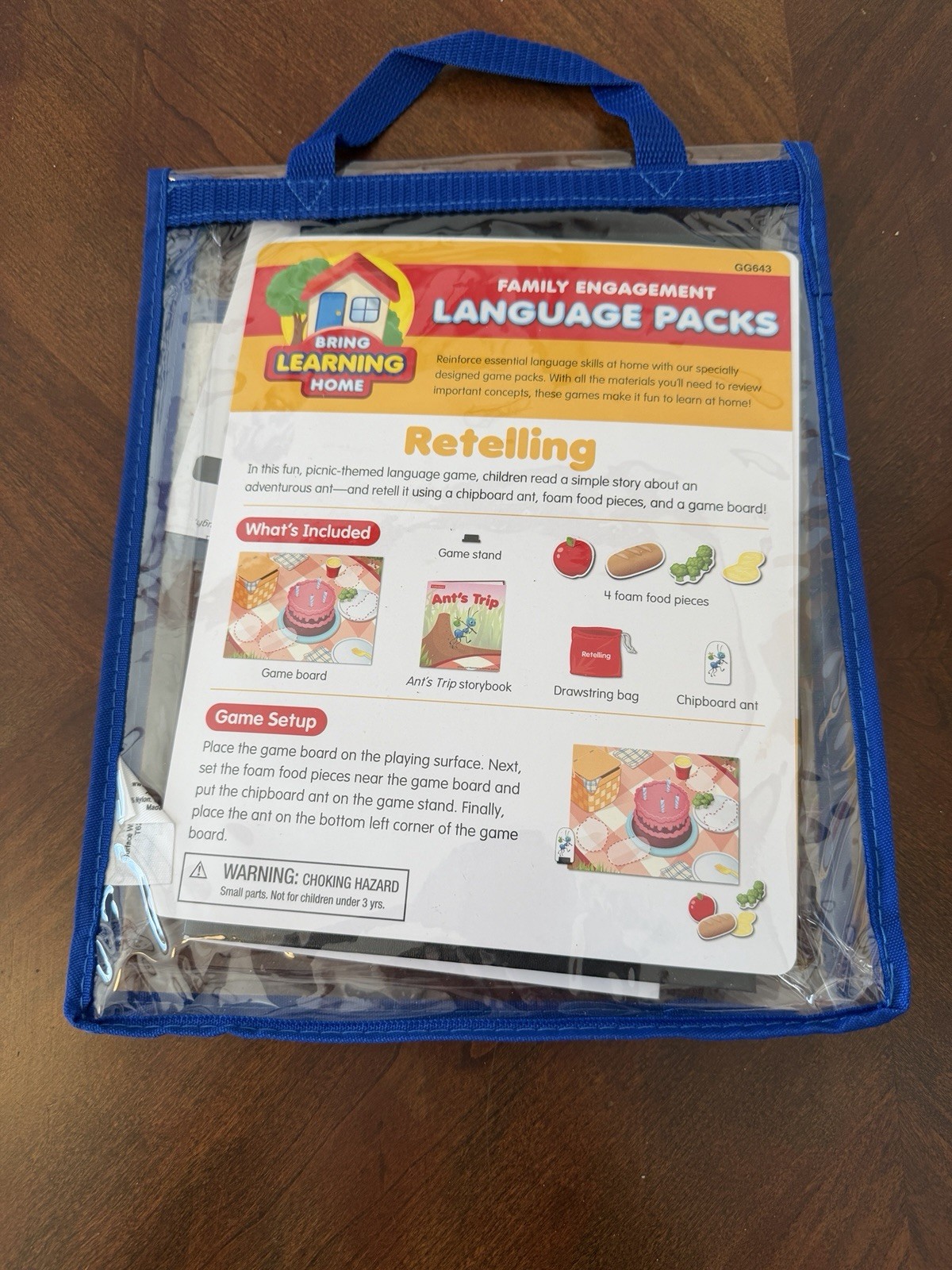 Lakeshore Learning Family Engagement Take Home Retelling Bag Literacy Pre K Kind