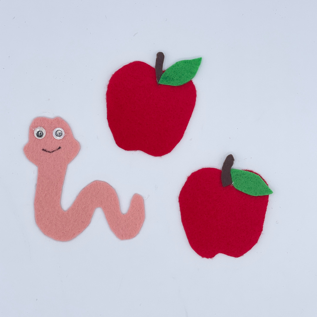  Herman the Worm Felt Story Set – Celebrate Counting, Curiosity, and Fruity Fun