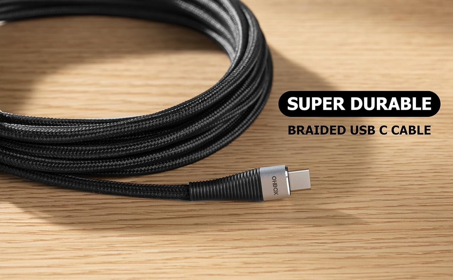 Extra Long USB C to USB C Cable 15FT 100W, USB C Charger Cable Fast Charging
