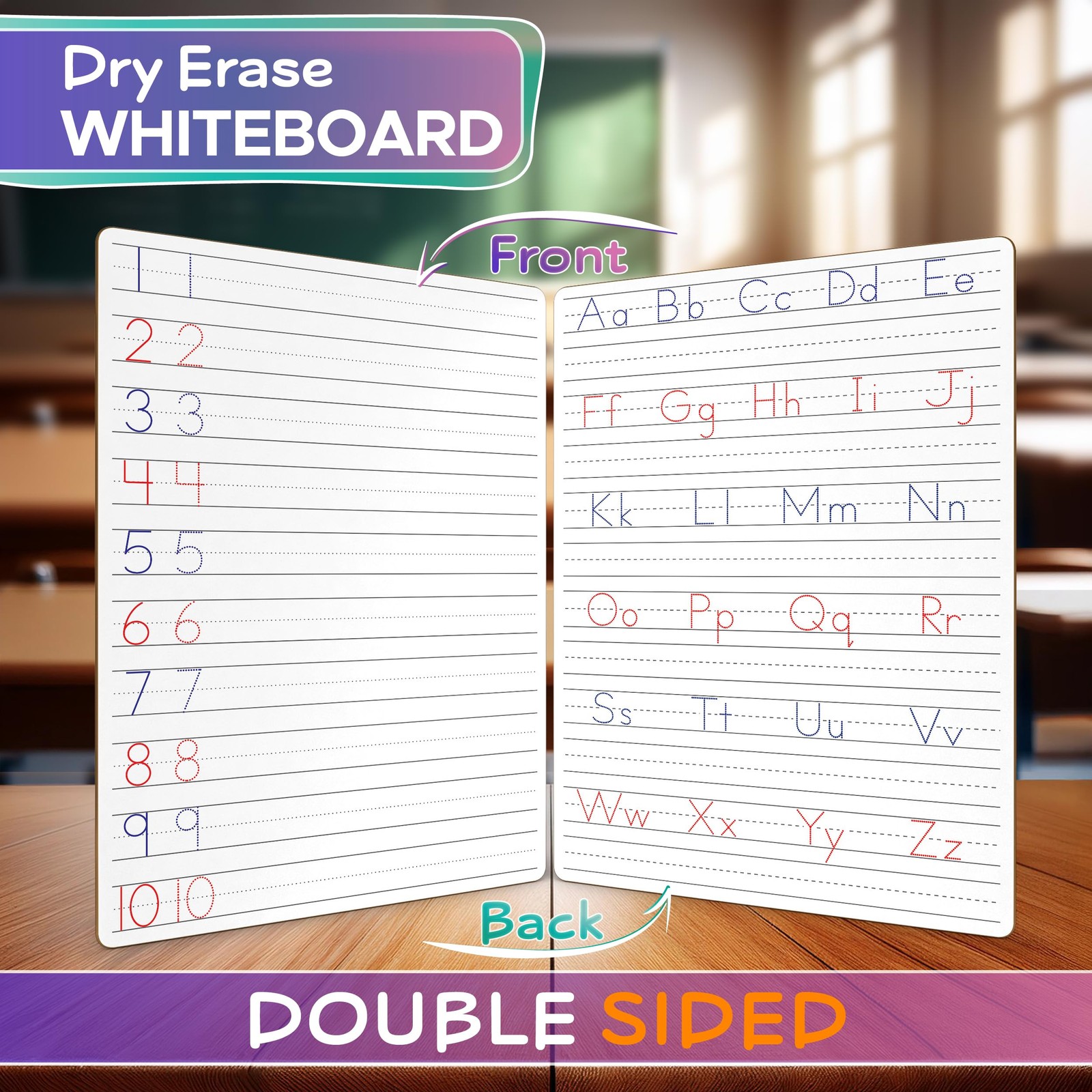 Scribbledo Dry Erase Handwriting Practice for Kids 9 x 12 inch Alphabet Traci