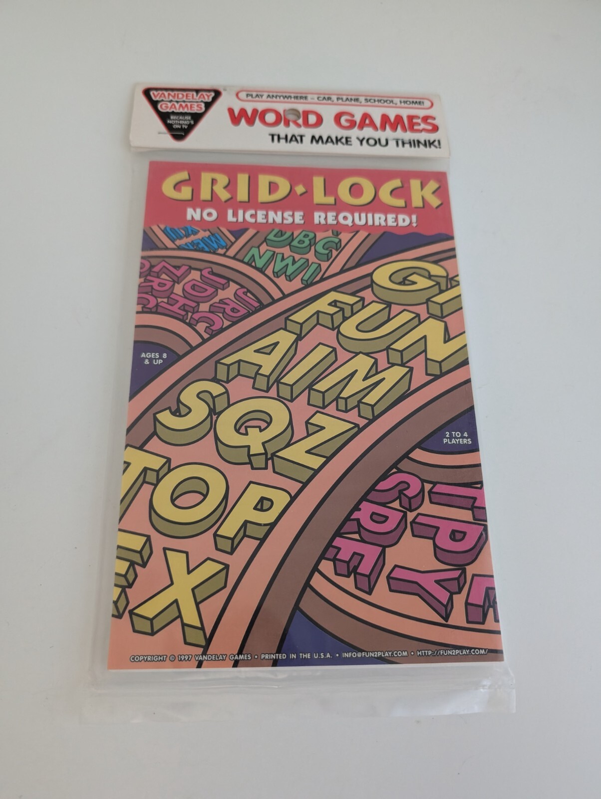 Travel game vintage 1996 Vandelay Games 90s word breakdown gridlock NEW lot 3
