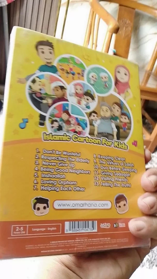 NEW Omar & Hana DVD Islamic Cartoon For Kids Song Children Kids English Video V2