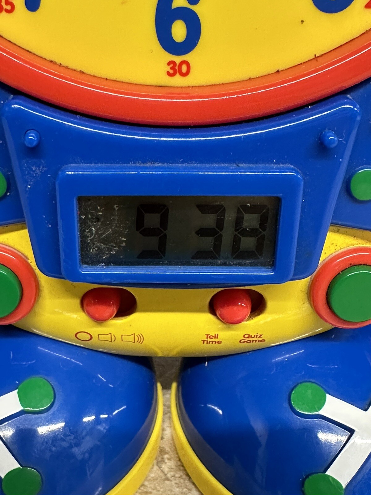 THE LEARNING JOURNEY TELLY THE TEACHING TIME DIGITAL CLOCK TOY TESTED WORKS