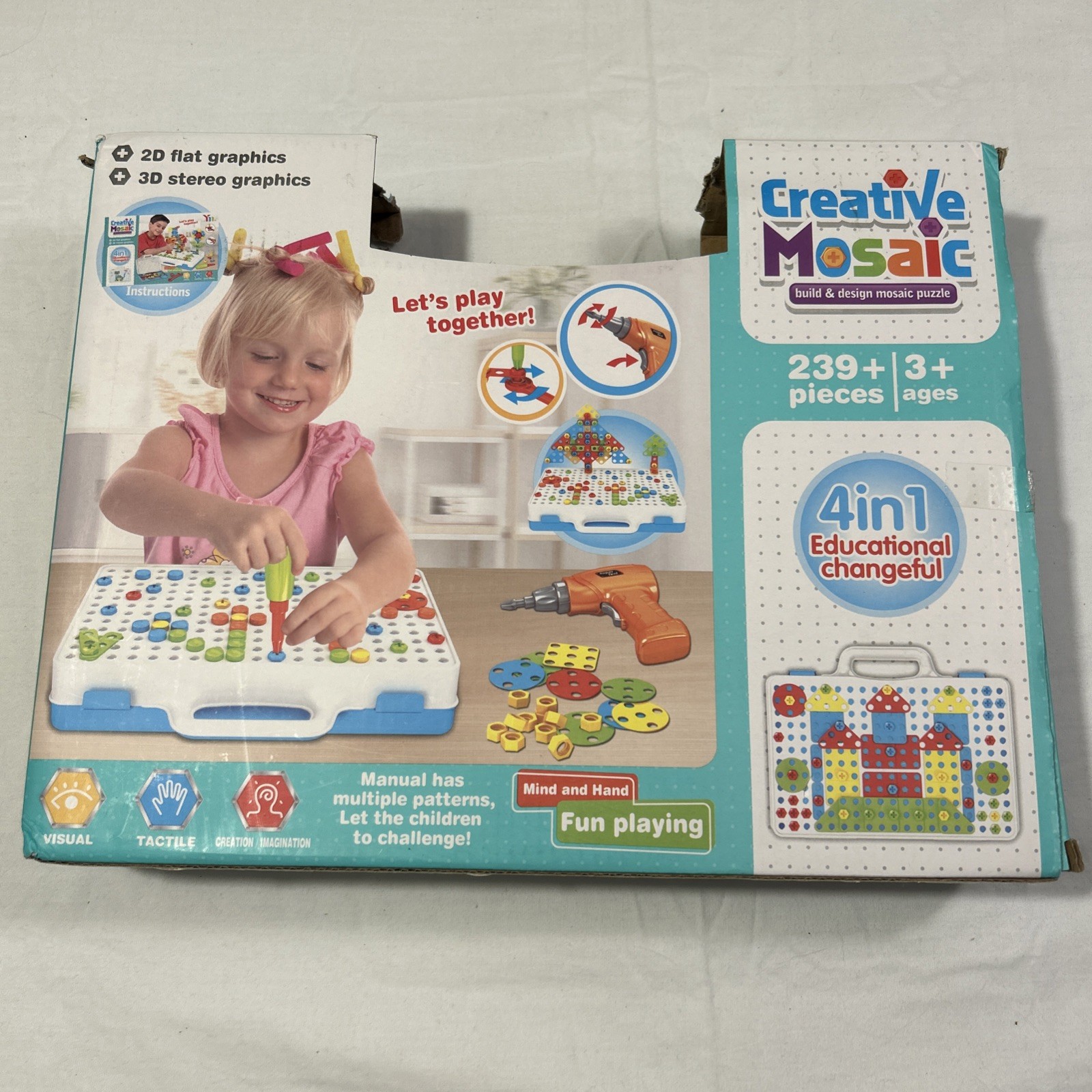 Creative Mosaic Build & Design Mosaic Puzzle 239 + Pieces NEW