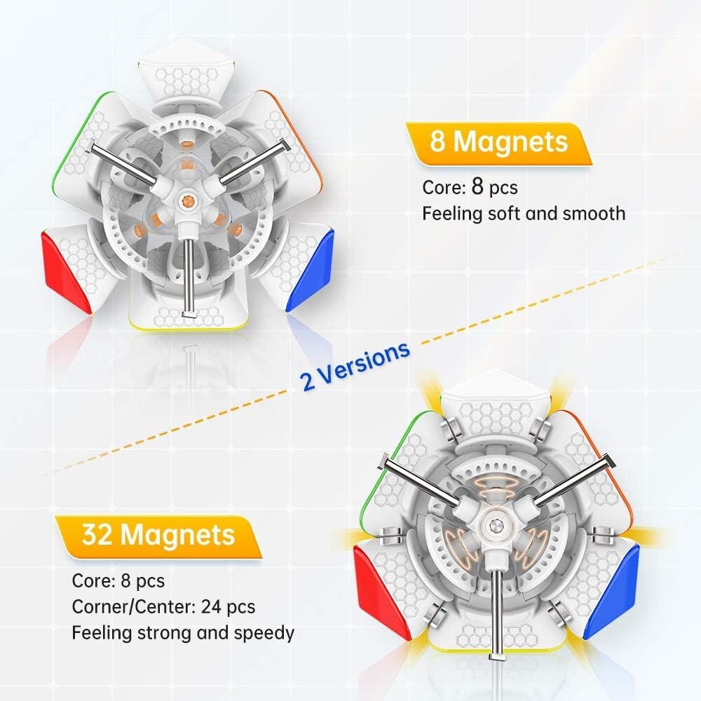 GAN Skweb, Speed Gun Competition Skweb Cube UV Coated, 32 Magnet (Enhanced Versi