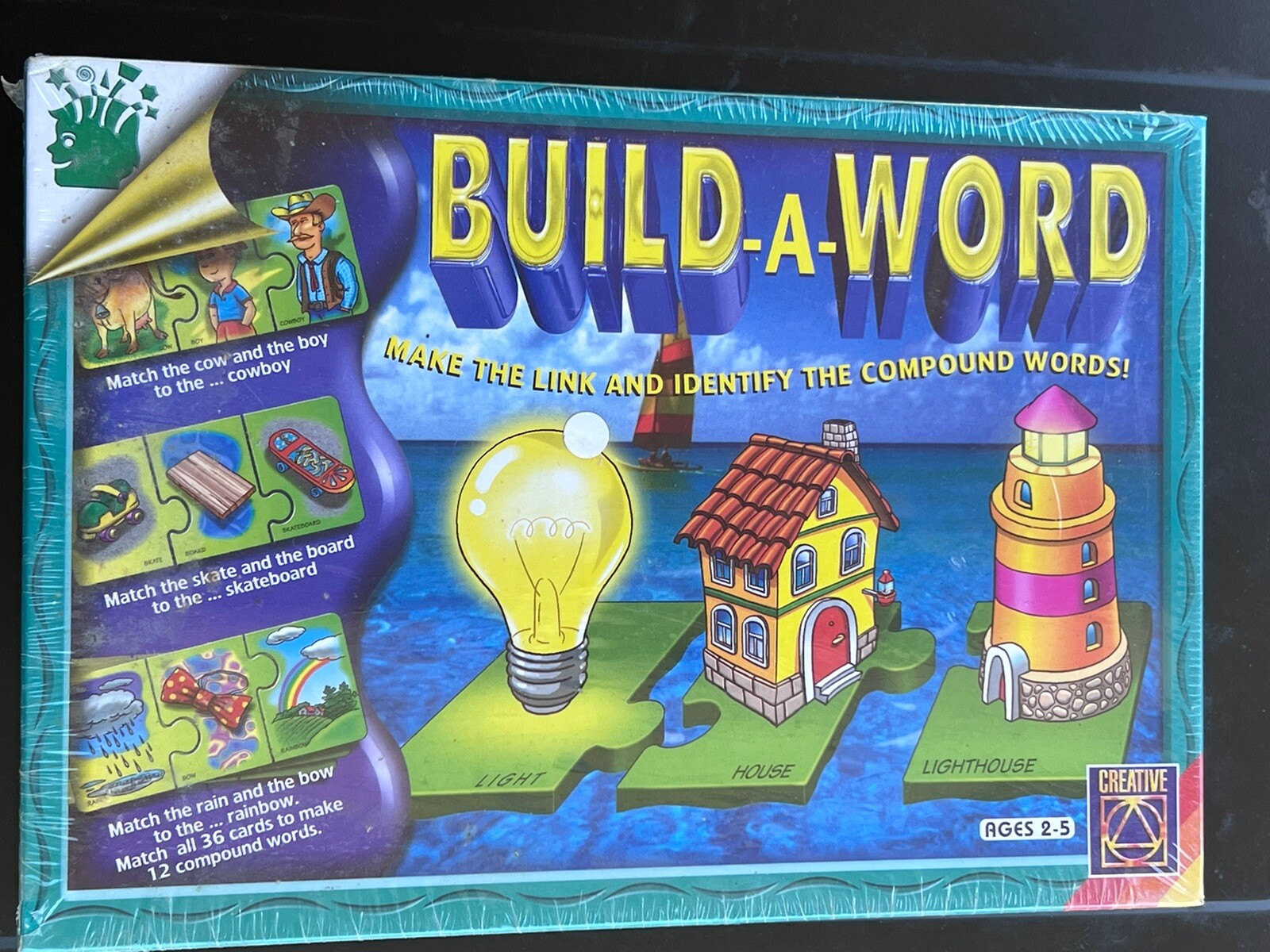 1998 Creative Toys Ltd. Build-A-Word Children’s Learning Game New In Box Israel