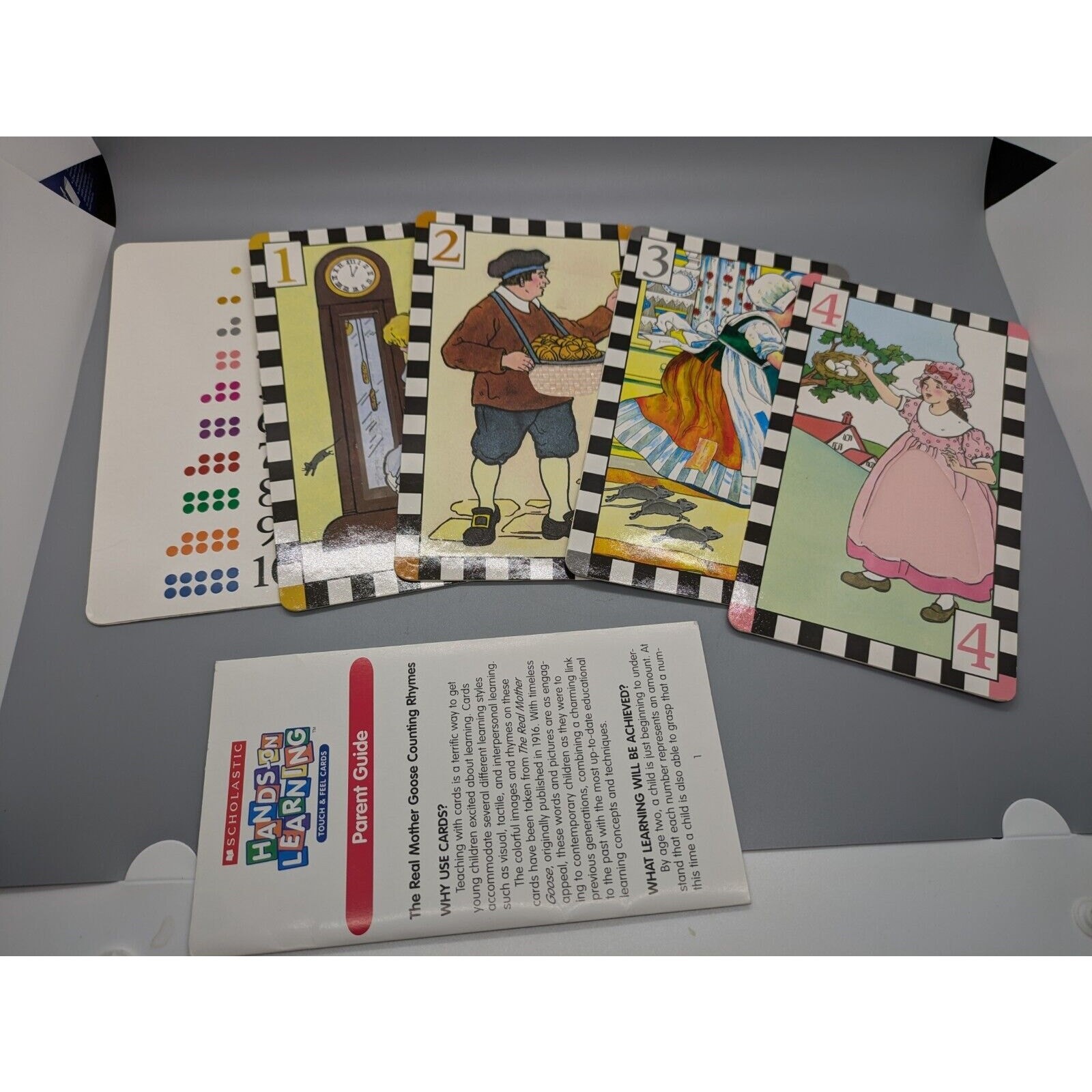 Scholastic Hands On Learning Mother Goose Counting Rhyme Cards Sensory 2-5y