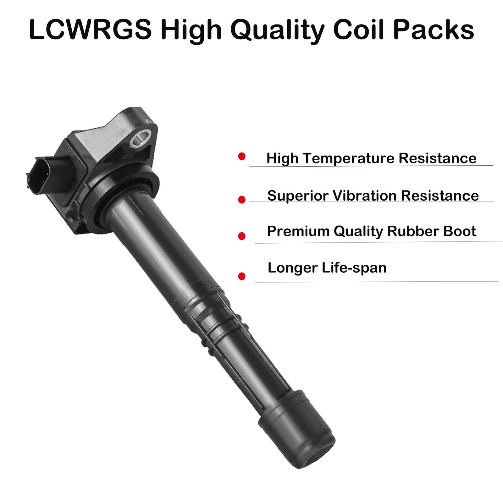 Set of 4 Ignition Coil Pack Fits for 2.4 L4 2013 2014 2015 2016 2017 Honda Ac…