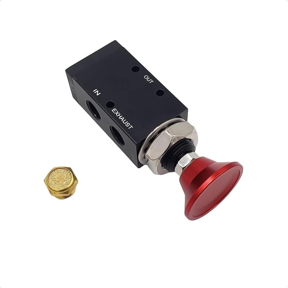 3Way Push Pull Manual Tailgate Air Valve With Knob 3 Way 2 Position 1 PCS