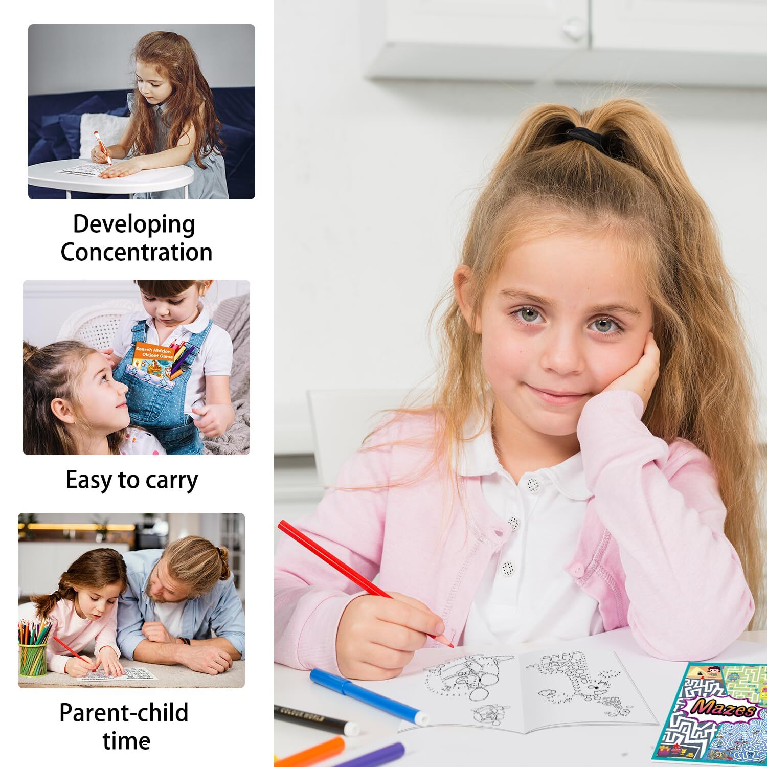 24 Mini Activity Books for Kids Party Favors ages 4-8 8-12,Fun and Challenges…