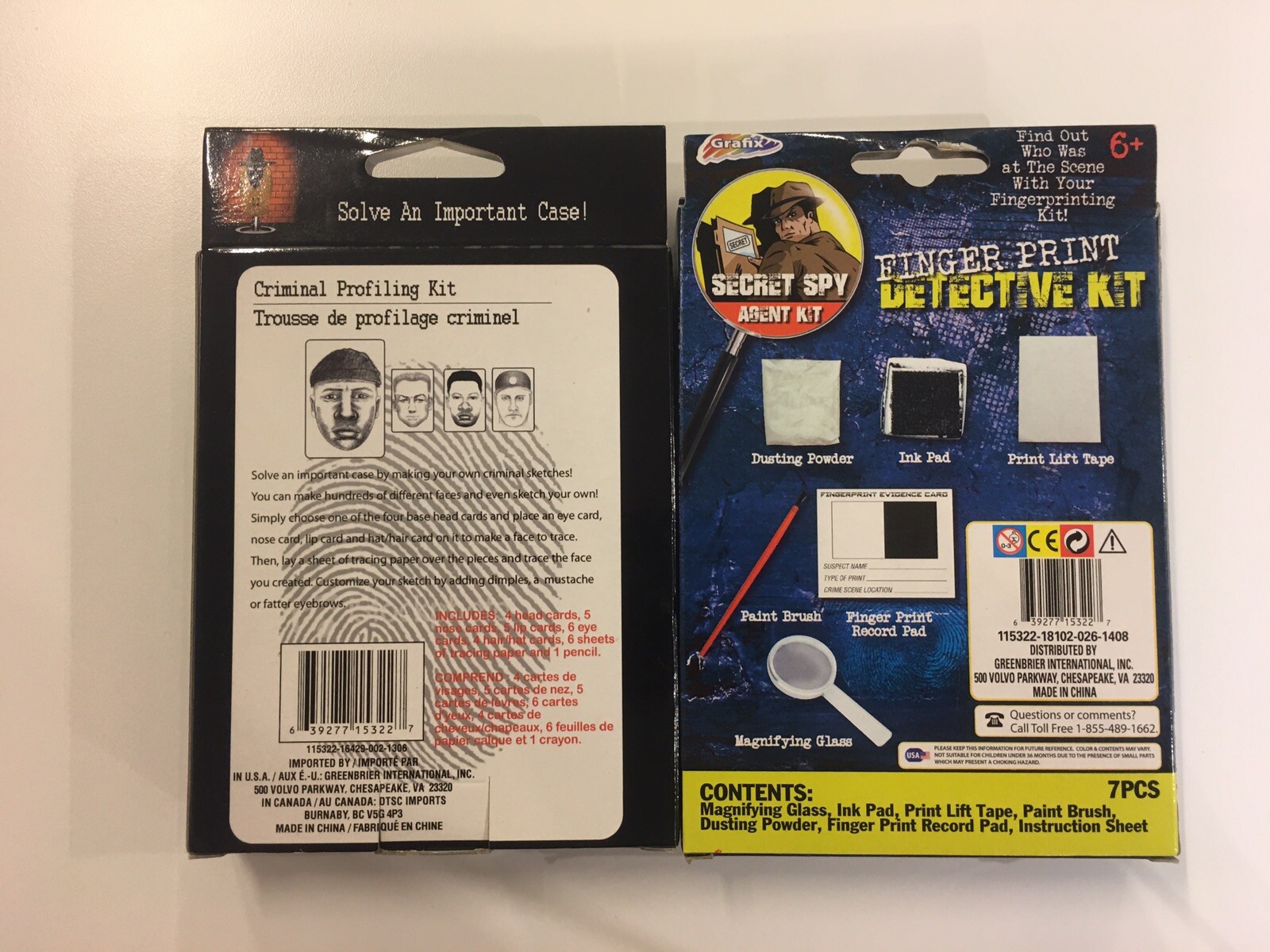 Fingerprint Detective Kit/Criminal Profiling Kit Bundle