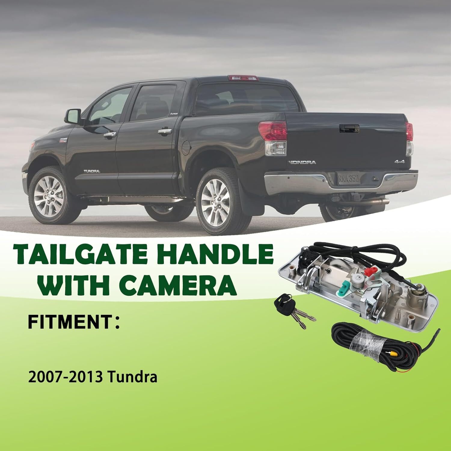 Backup Camera Tailgate Handle Rear View Camera Liftgate Latch Handle with Key