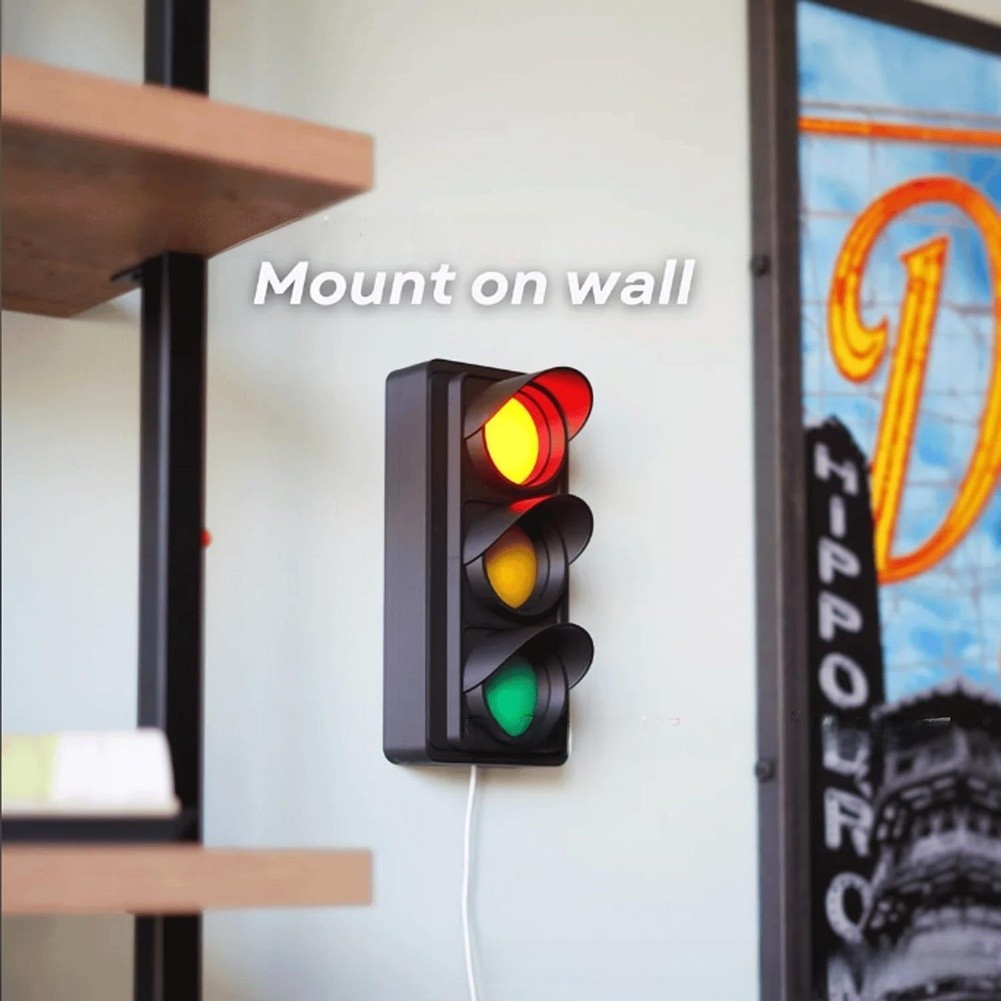 Traffic Signal USB LED Wall Light for Bar Cafe For Restaurant Decoration