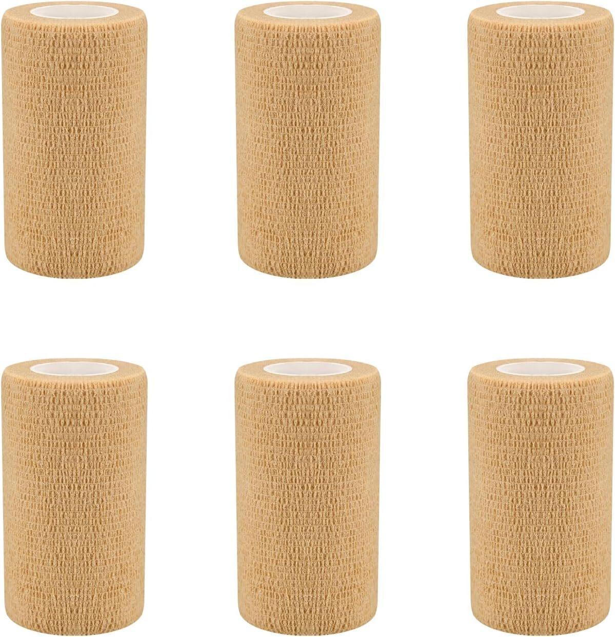 1″/2″/3″/4″ Self Adhesive Bandage Wraps, 6/12/24/48 Pack Vet Wraps, 12 Colors to