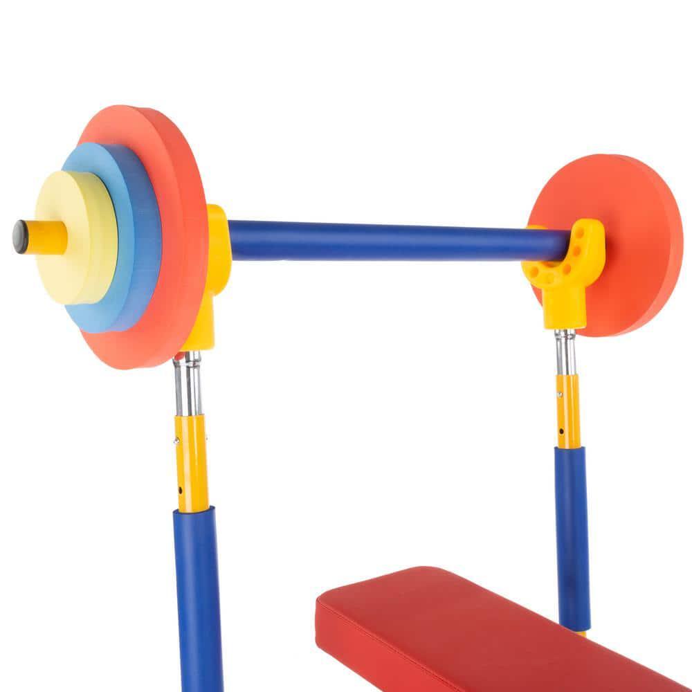 Toy Kids Weight Bench Workout Equipment Set Soft Roam Wrapping Educational Play
