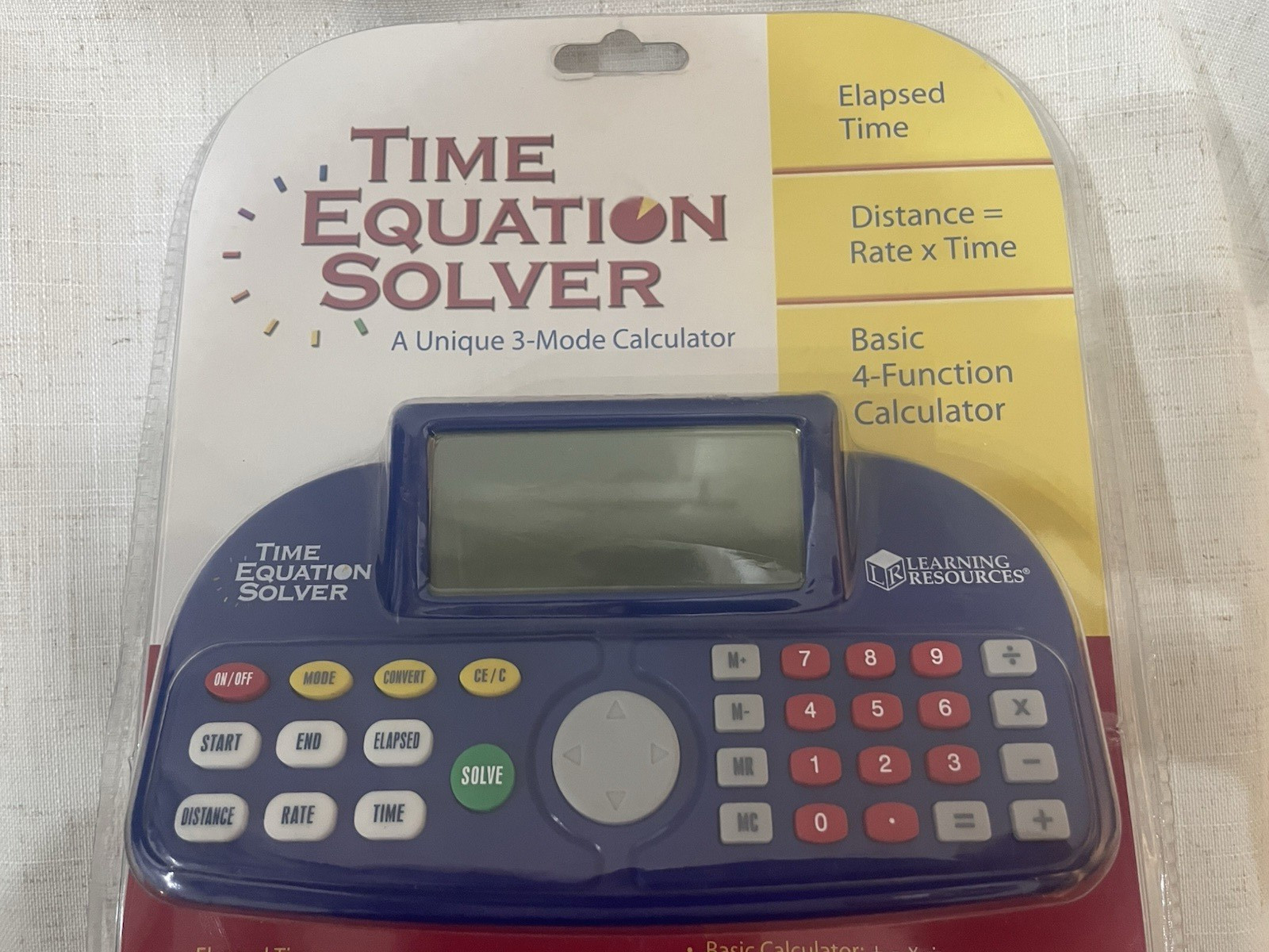 Learning Resources Time & Distance Equation Solver 3 Mode Calculator New