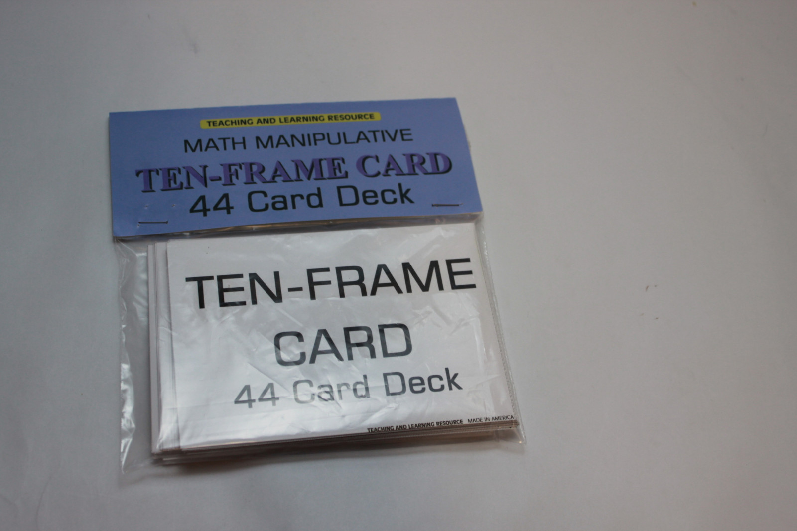 Ten-frame Cards – Pre-school- Kindergarten‏ – Pre-K white Teaching supplies